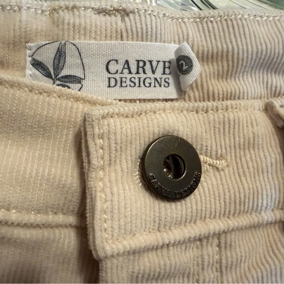 Carve Designs Cream Corduroy Pants - Picture 5 of 5
